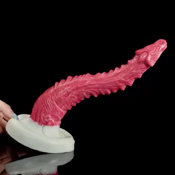Serpens Ignis — Hellfire Silicone Snake Dildo