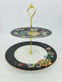 Bloom Peacock - 2 Tier Cake Stand