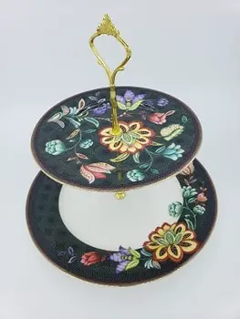 Bloom Peacock - 2 Tier Cake Stand