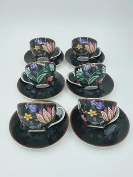 Bloom Peacock - Espresso Set (Cup and Saucer) x 6
