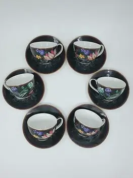 Bloom Peacock - Espresso Set (Cup and Saucer) x 6