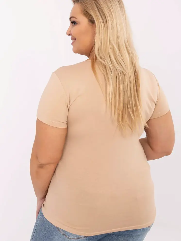 Plus size T-shirt model 211761 Relevance