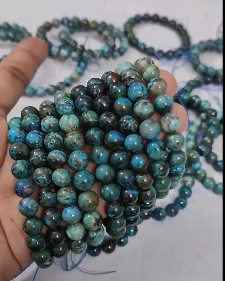 Chrysocolla Gemstone Beads (8mm)