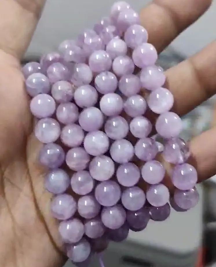 Kunzite Gemstone Beads (8mm)