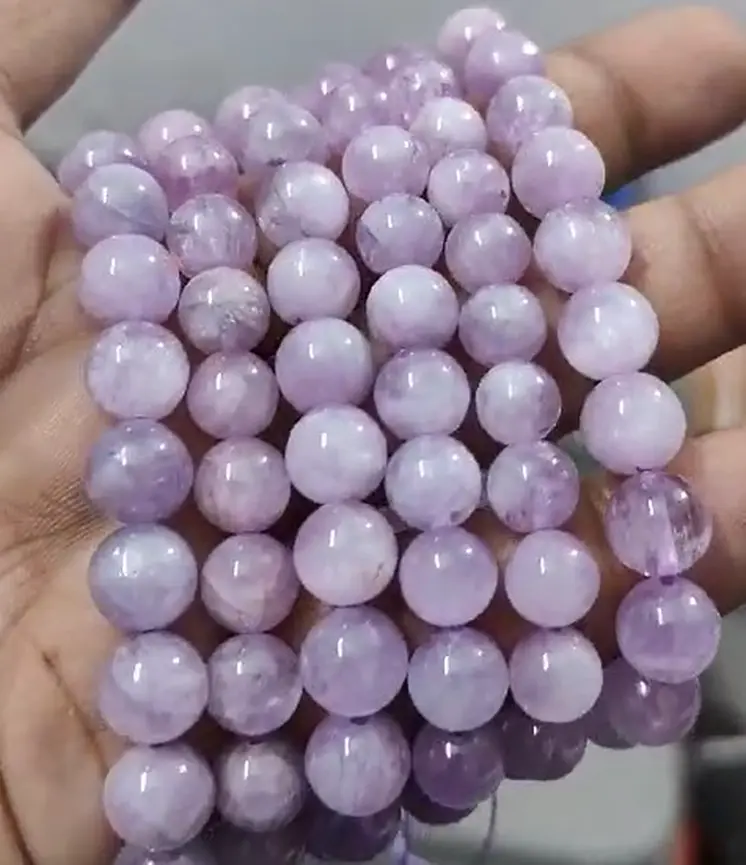 Kunzite Gemstone Beads (8mm)