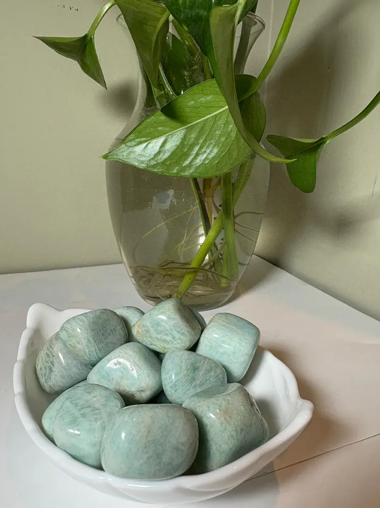 Amazonite Tumbled Stones (1 kg pack)