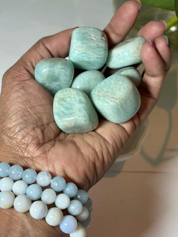 Amazonite Tumbled Stones (1 kg pack)