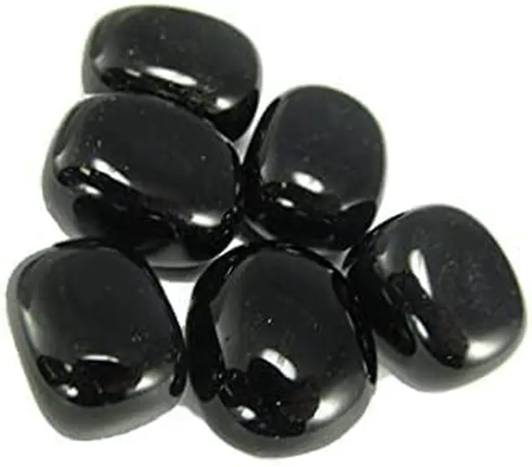 Black Obsidian Tumbled Stone (1 kg pack)