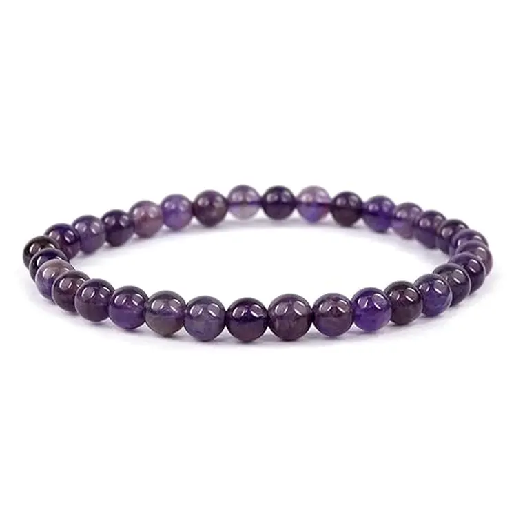 Amethyst Bracelet (8 mm Beads)