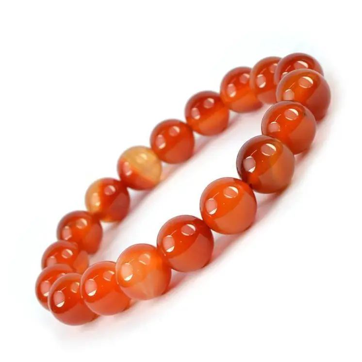 Carnelian Bracelet (10 mm Beads)