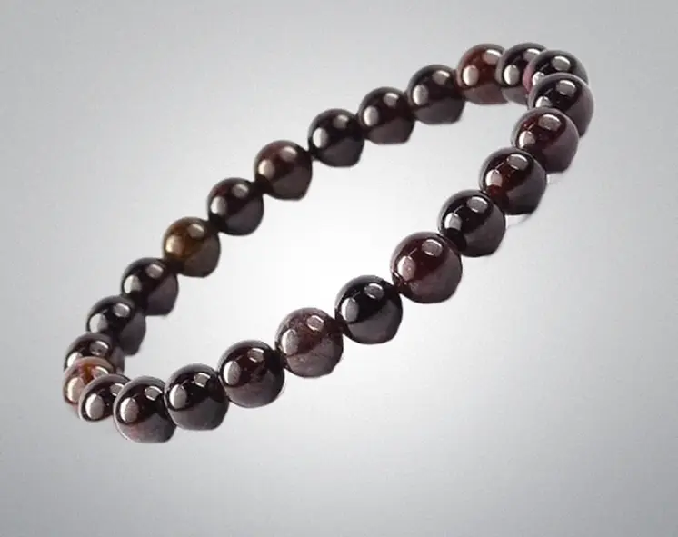 Garnet Beads Bracelet (10 mm Beads)