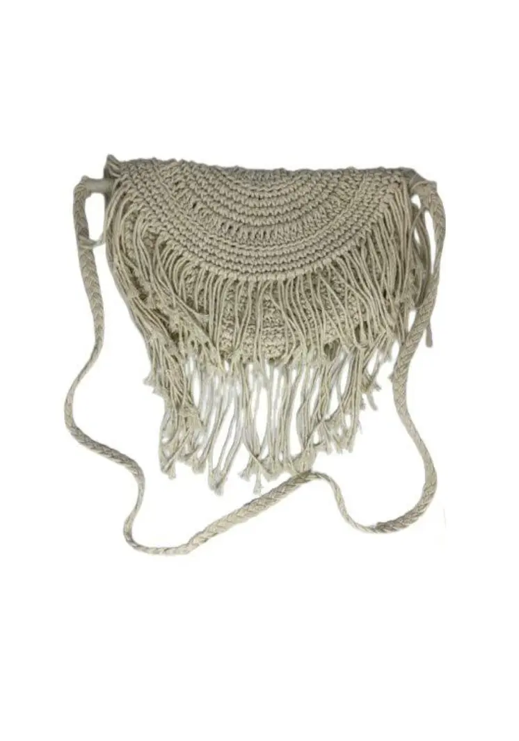 Mini Sling Halfmoon Macrame Bag