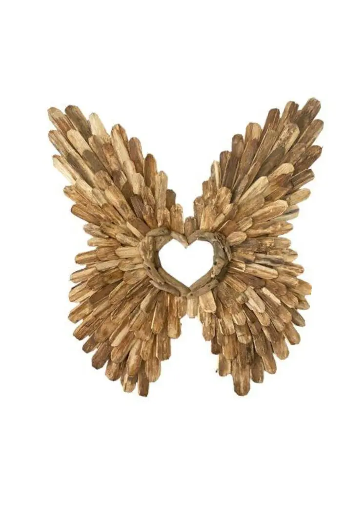Drift Wood Angel Wings Mirror