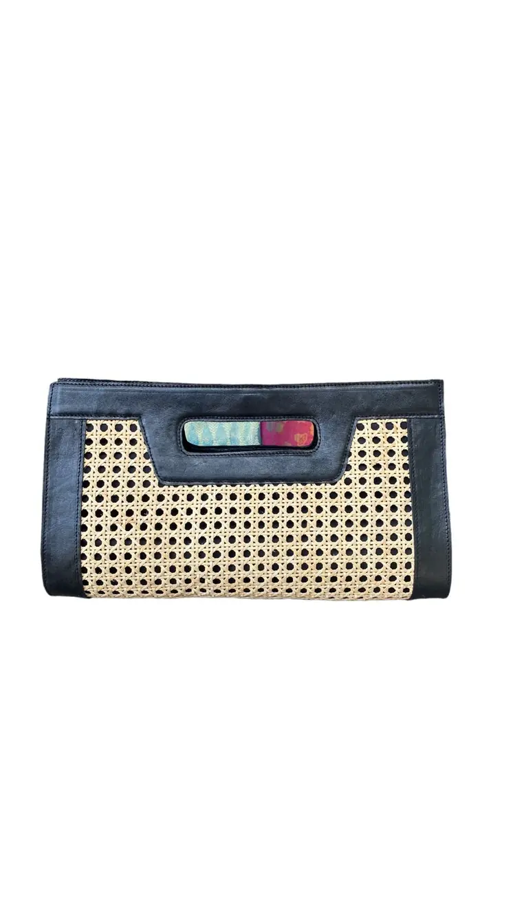 Ary Leather Bali Handmade Leather Rattan Webbing HandBag