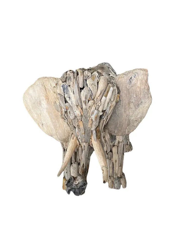 Elphant Drift Wood Home Decoration