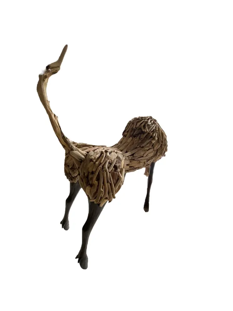Bull Drift Wood Home Decoration