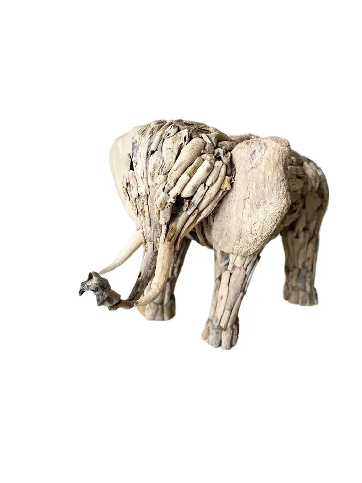 Elphant Drift Wood Home Decoration