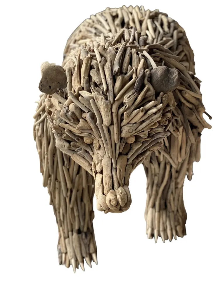 Bear Drift Wood Home Decoration