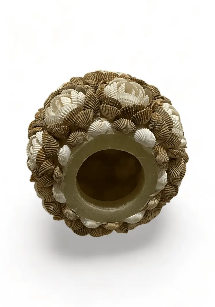 Egg Brown Flower Shell Lampshade