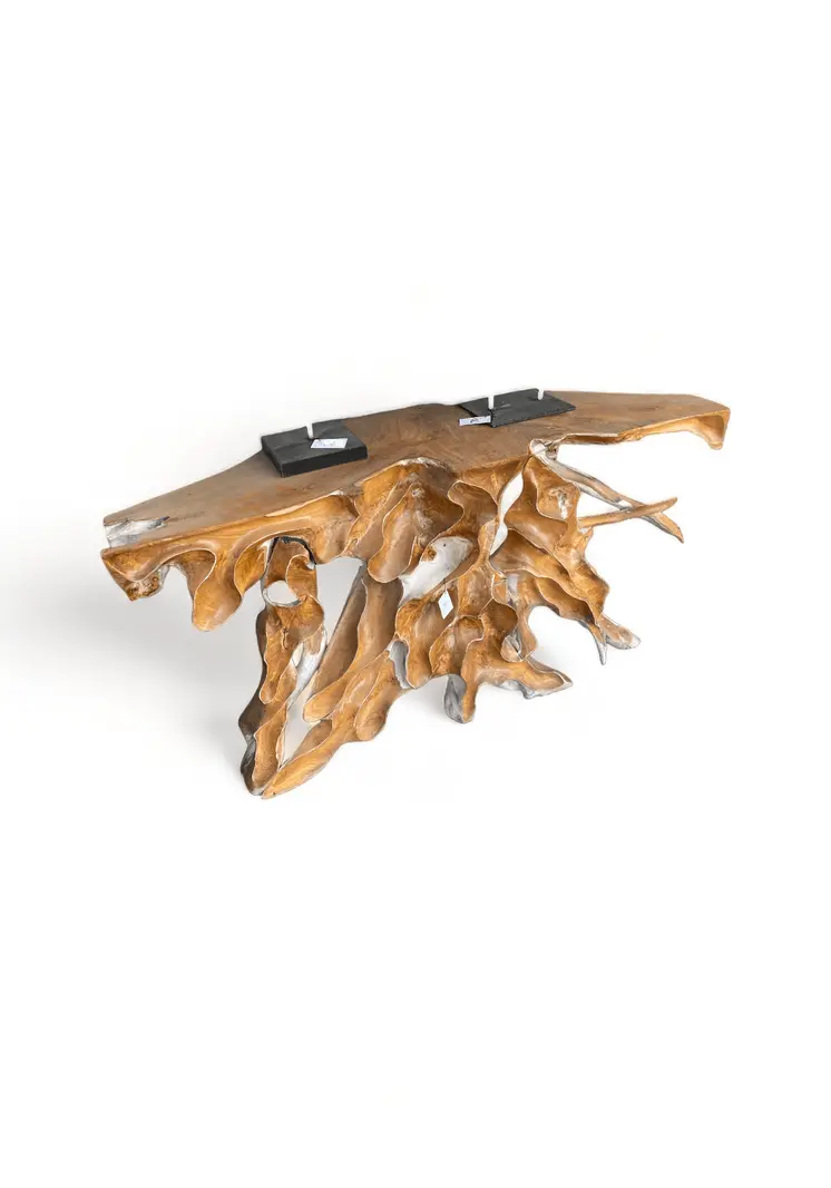 Teak Root Console Carving