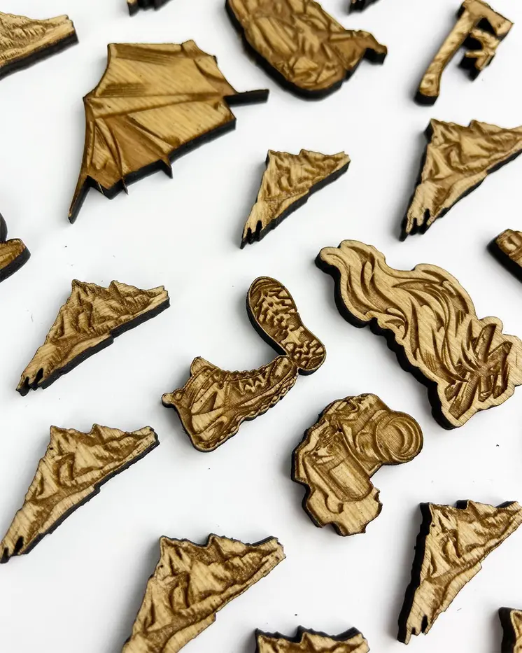 Mountain for a Wooden World Map