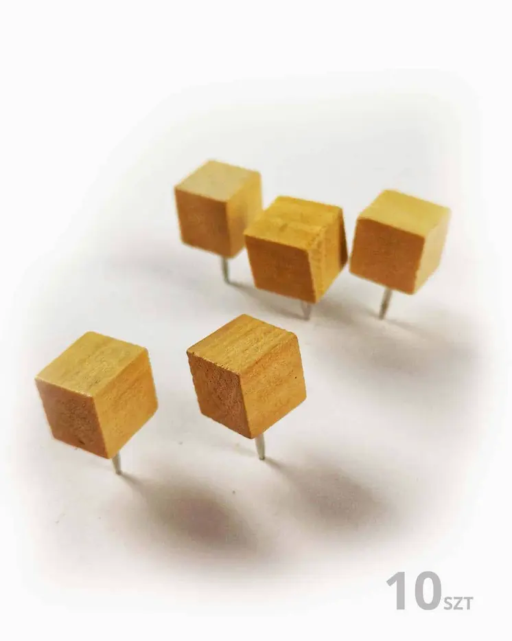 Wooden pushpins 10 pcs