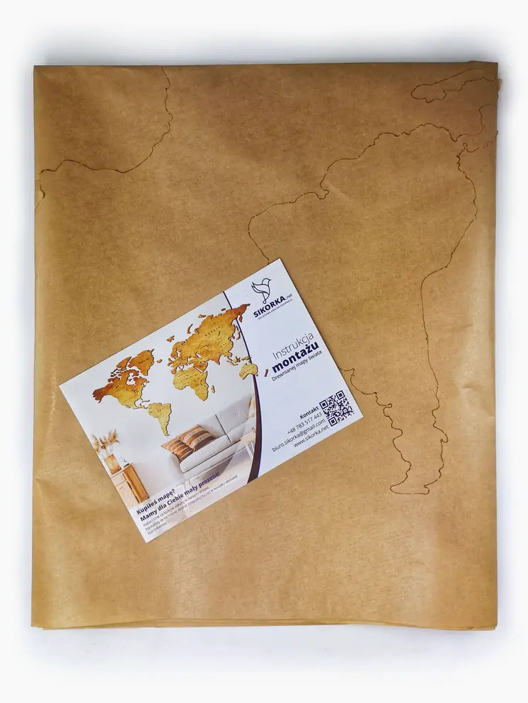 Additional template for assembling the world map
