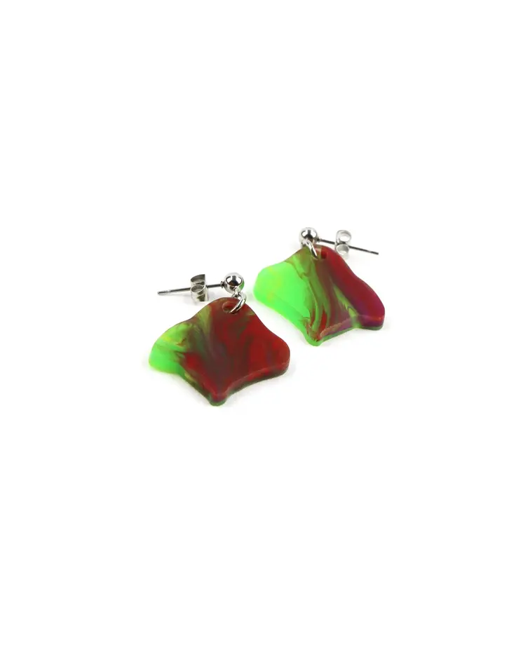 Pendientes abstractos multicolor