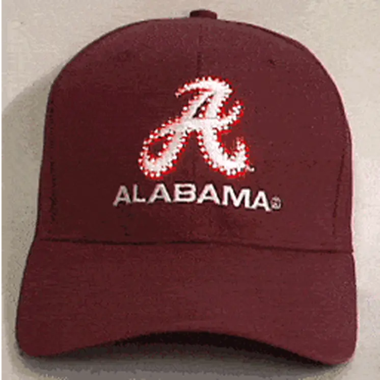 Alabama Crimson Tide Flashing Fiber Optic Cap