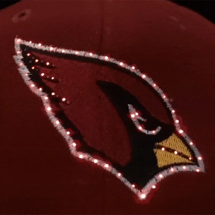 Arizona Cardinals Flashing Fiber Optic Cap