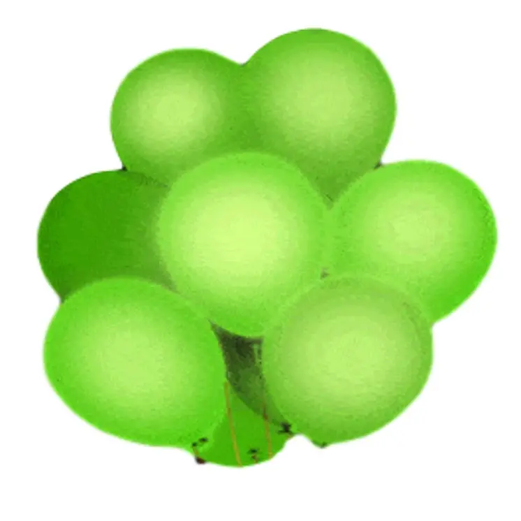 LED Balloons Five Pack Green