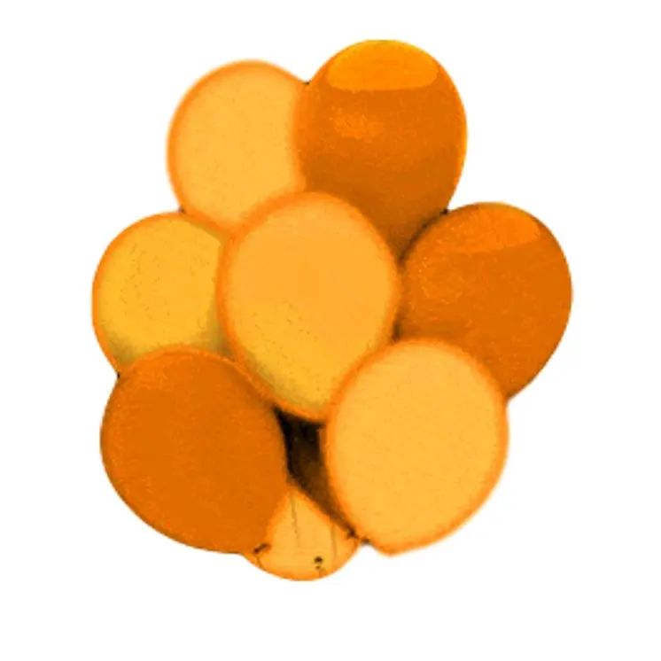 LED Balloons Five Pack Orange
