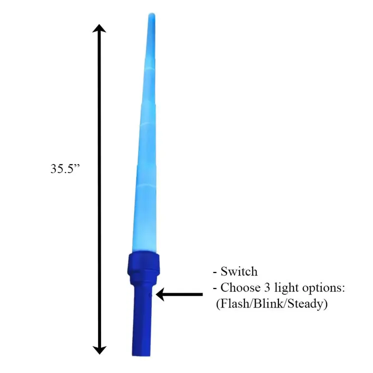Expandable Sword Blue LEDs