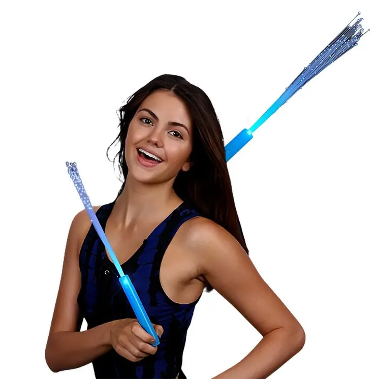 Blue Fiber Optic Wands with Blue LEDs