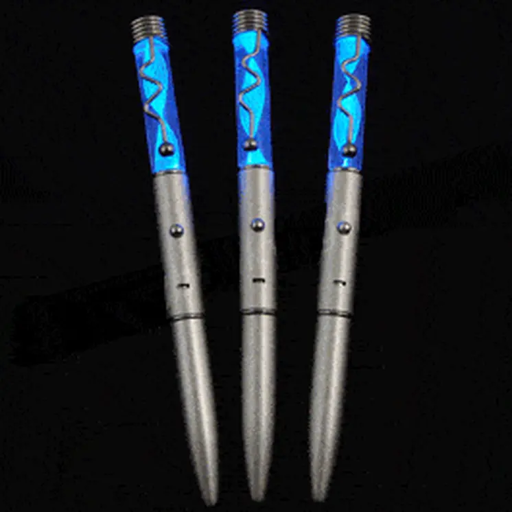 Blue Light Spiral Pen