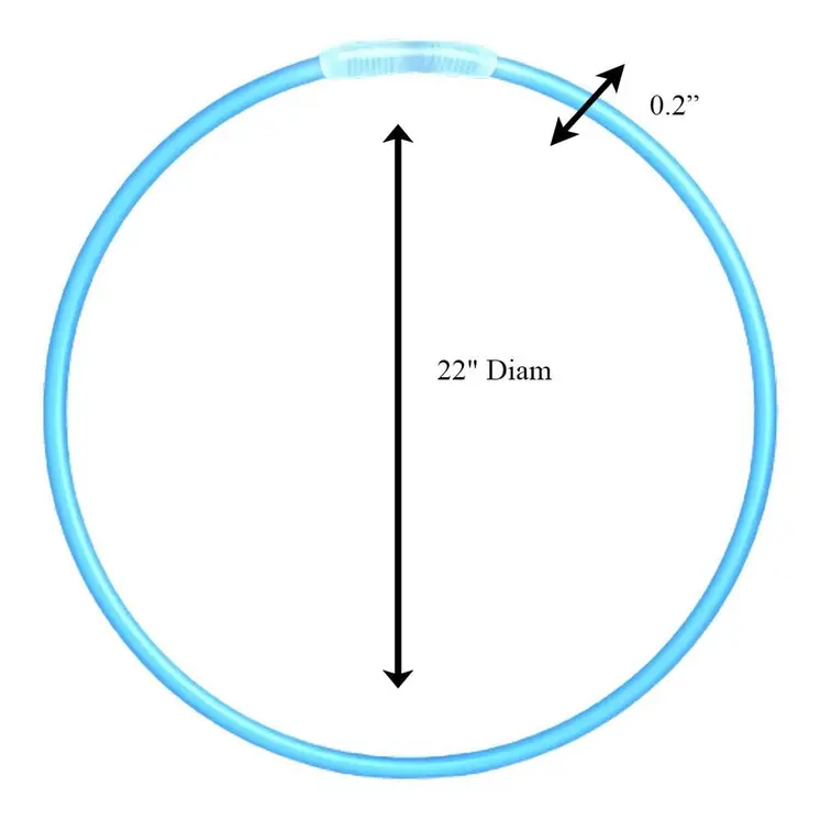 Glow Necklace Blue Tube of 25