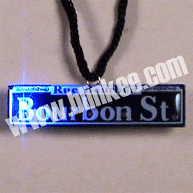 Bourbon Street Flashing Body Light Lapel Pins