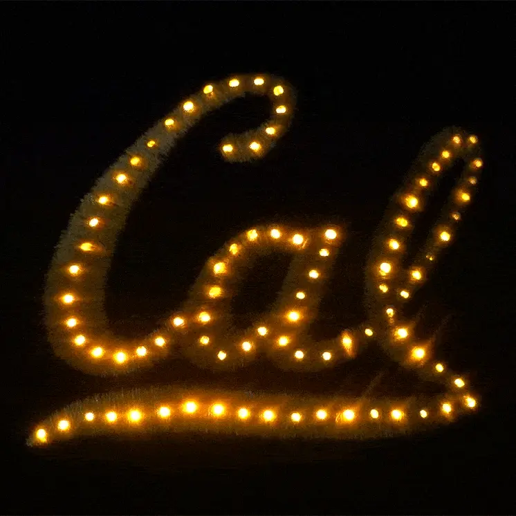 Cal Berkeley Golden Bears Flashing Fiber Optic Cap
