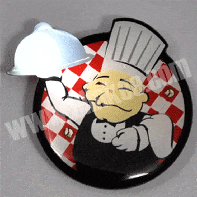 Chef Flashing Body Light Lapel Pins