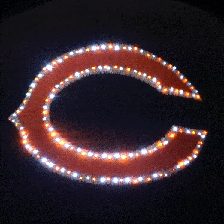 Chicago Bears Flashing Fiber Optic Cap