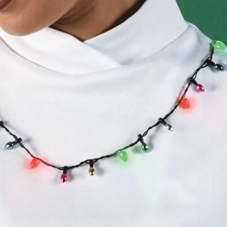 Wearable Christmas Lights Necklace