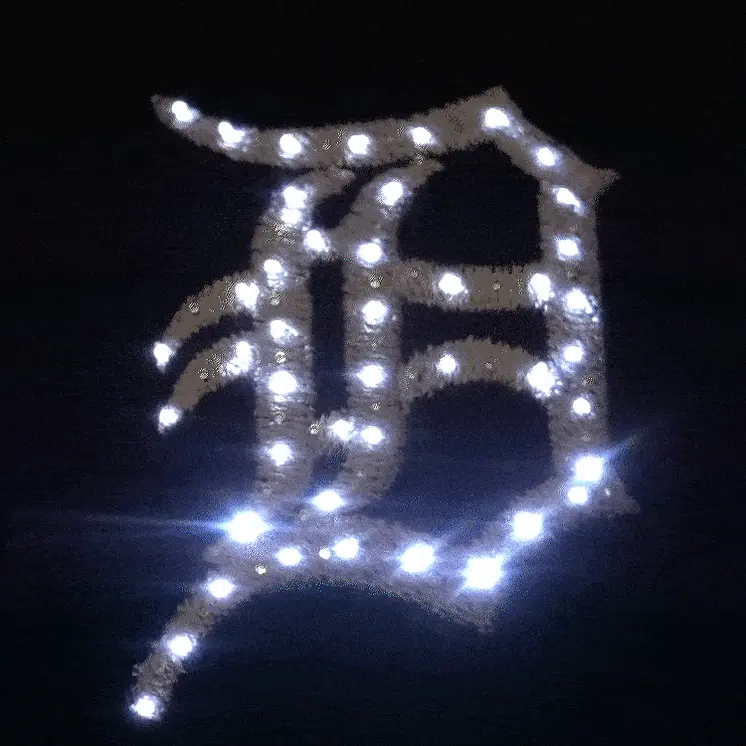 Detroit Tigers Flashing Fiber Optic Baseball Cap