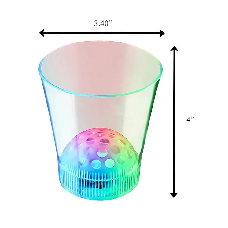Disco Ball Prism LED Rocks Glass