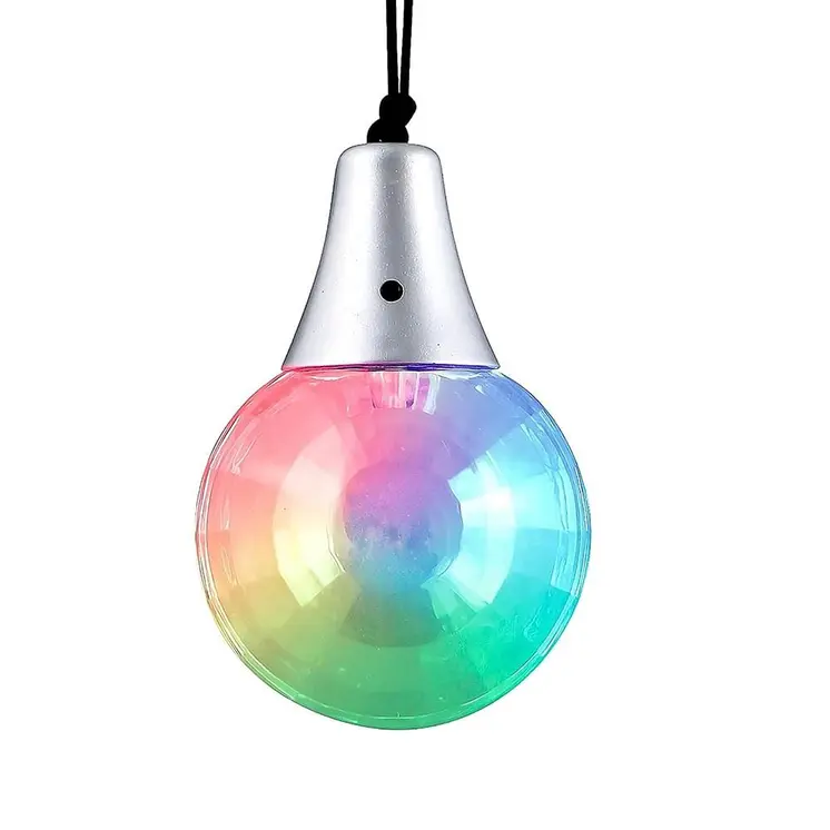 Disco Prism Ball LED Multicolor Pendant Necklace