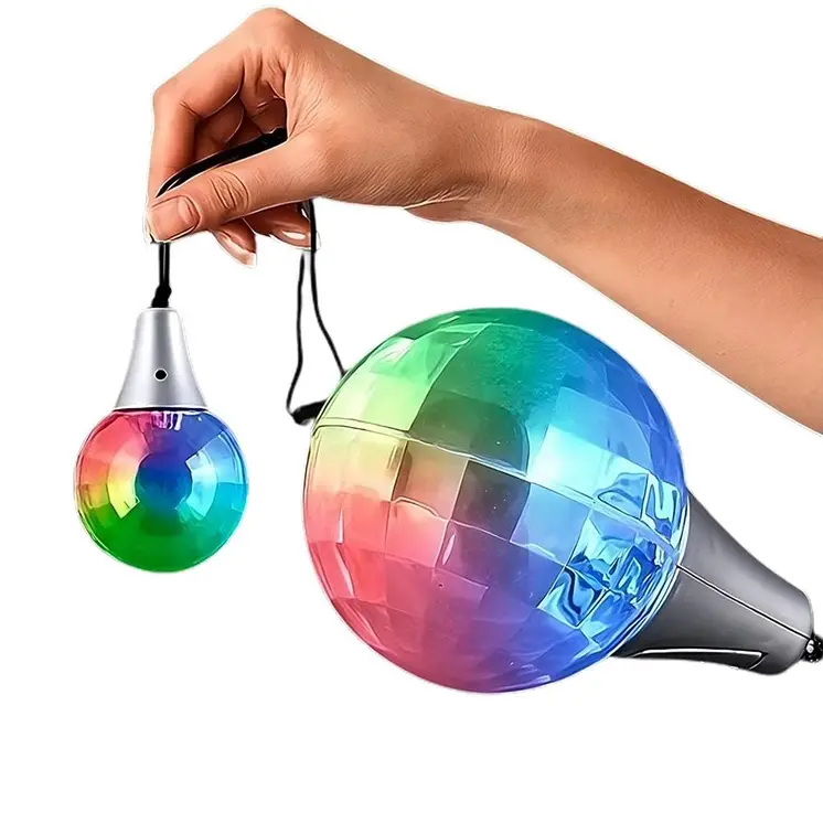Disco Prism Ball LED Multicolor Pendant Necklace