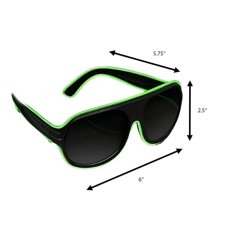 Electro Luminescent Banray Sunglasses Green