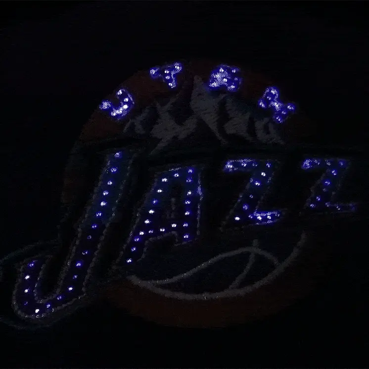 Utah Jazz Flashing Fiber Optic Cap