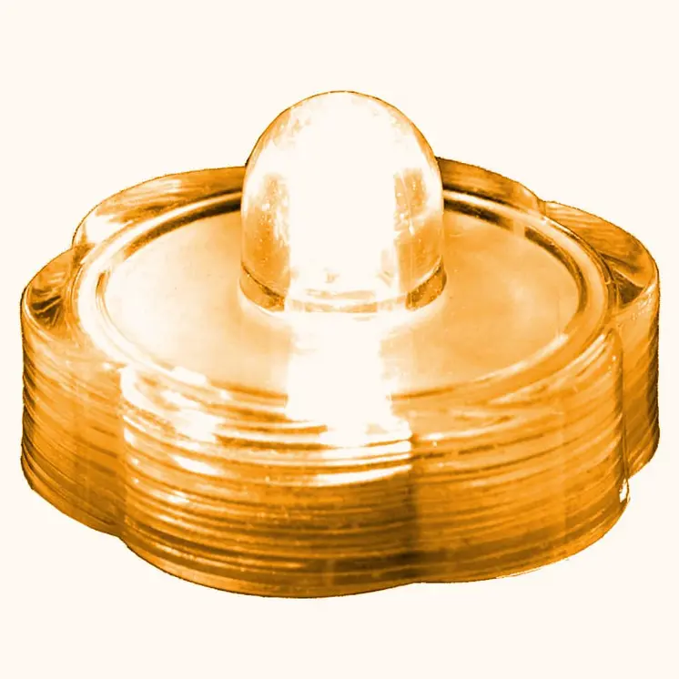 Submersible Floral LED Light Amber