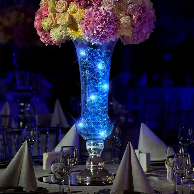 Submersible Floral LED Light Blue