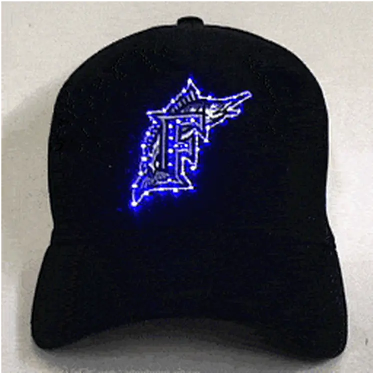 Florida Marlins Flashing Fiber Optic Cap